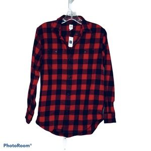 Gap Kids Boy's Flannel Collared‎ Shirt Size XXL NWT